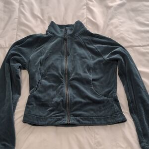 Storm Teal lululemon athletica Blue Corduroy Scuba Track Jacket Size 4